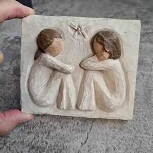 Willow Tree Friendship Plaque Wall Hanging Demdaco Sue Lordi 2001